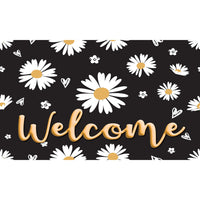 Ashley Productions The Original Fun Mat Welcome Mat - 18" x 30" - Daisies Welcome-Measurements and Design: The Daisies Welcome Welcome Mat measures 18" x 30".