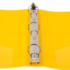 JAM Paper - Classeur en plastique de 2 -5 cm - jaune - 3 anneaux-Ce porte-documents est un incontournable pour tous vos projets, devoirs, mémos, travaux scolaires et tout autre document important qui doit être conservé en sécurité.