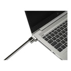 Kensington Universal 3-in-1 Keyed Laptop Lock-A special pivot and rotate hinge on the lock head allows flexible movement and easy key insertion.