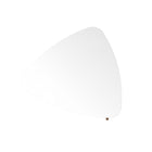 Manhattan Comfort Utopia 11.81" Triangle Coffee Table, White Gloss and Maple Cream (89252)-Classy Sleek Design to Enhance your Living Environment