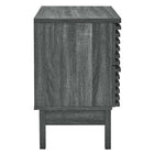 Modway Render Two-Drawer Nightstand - Charcoal-Durable Particleboard Construction