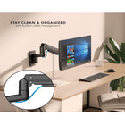 Mount-It! Heavy-Duty Monitor Wall Mount with Gas Spring Arm - Fits Monitors up to 49"-Ergonomic viewing angles, customize your monitor height and angle to reduce neck and eye strain for long hours of use