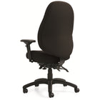 Staples ObusForme Professional Medium Back Multi-Tilter Office Chair - Fusion Carbon Fabric - Black-Pneumatic seat height adjustment to raise or lower seat height allowing your feet to rest flat on the floor in order to avoid pressure under your thighs which eases blood flow