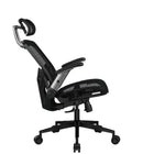 COUGAR Speeder One Mesh Reclining & Tilting Chair - Black-Backrest Curvature: The backrest curves naturally to support the lower back, while a waterfall seat slopes downward to reduce tension on the thighs, improving blood circulation and relieving knee pressure