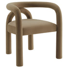 Modway Astrid Performance Velvet Dining Chair - Camel-Aesthetic Dining Armchair