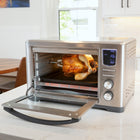 Kenmore - Four grille-pain à convection pour friteuse à air numérique 11 en 1 - Acier inoxydable-11 programmes personnalisables : Toast, Bagel, Garde-au-chaud, Réchauffer, Cuire au four, Griller, Frire à air, Cuisson lente, Pizza, Rôtisserie, Déshydrater
