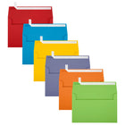 JAM Paper A9 Coloured Invitation Envelopes with Peel and Seal Closure - 5-3/4" x 8-3/4" - Assorted Primary Colours - 150 Pack-Colours: Blue, Red, Orange, Green, Purple, Yellow