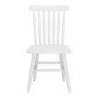 Zuo Zeilen Dining Chair - White - Set of 2-Weather resistant powder coated aluminum frame