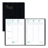 Blueline 2026 Timanager 13-Month 5-Day Weekly/Monthly Planner - 10-1/4" x 7-5/8" - Black - English-13-Month: December 2025 to December 2026
