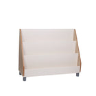 Beleduc Furniture - Bisa 3-Layer Kids Bookshelf Display - Natural-Low maintenance. Made of natural plywood, with white & natural HPL veneer that is scratch, ink and fire resistant