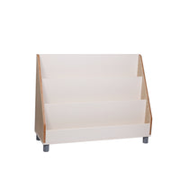 Beleduc Furniture - Bisa 3-Layer Kids Bookshelf Display - Natural-Low maintenance. Made of natural plywood, with white & natural HPL veneer that is scratch, ink and fire resistant