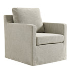 Modway - Serene Revêtement en tissu Fauteuil pivotant - Lin-Fauteuil pivotant moderne
