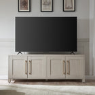 Hudson&Canal Chabot TV Stand for TV's up to 75" - Alder White-Features easy assembly