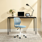 Homy Casa 47.2" Minimalist Computer Desk - Walnut Finish-Minimalist Design: The sleek, modern design complements any decor, making it an ideal choice for home offices, study areas, or living rooms