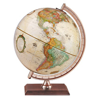 Replogle Forester 9" Antique Ocean Desk Globe - French-Up to date cartography