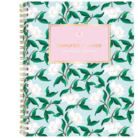 Emily Ley Simplified 2026-27 Weekly/Monthly Planner - 11" x 9" - Savannah Blooms - Bilingual-12 tabbed months: July 2026 - June 2027