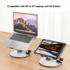 MyBat Adjustable Ergonomic Laptop/Tablet Stand - Supports Up to 17"-Aluminium Alloy Construction - Lightweight, yet resistant and durable for frequent use