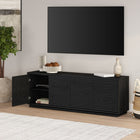 Hudson&Canal Tullis TV Stand for TV's up to 78" - Black Grain-Product Dimensions: 15.5" L x 69.63" W x 24" H
