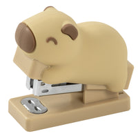 Merangue Capybara Stapler with Refills-Stapler with soft silicone body in a Capybara shape