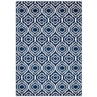 Modway Frame Transitional Moroccan Trellis Area Rug - 8 ft W x 10 ft L - Moroccan Blue/Ivory-Transitional Moroccan Trellis Area Rug