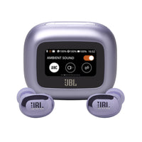 JBL Live Buds 3 True Wireless Noise Cancelling Bud-Type Earbuds - Purple-The JBL Live Buds 3's 10mm dynamic drivers are powered by JBL Signature Sound. Each driver is perfectly tuned to deliver deep bass, balanced mid-range, and refined high frequencies—all at any volume level. JBL Spatial Sound makes you feel like you're at a concert as the sound comes from virtually everywhere around you