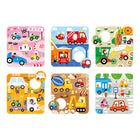 Banana Panda Match the Vehicles 6-Puzzle Set-2' x 3' finished size