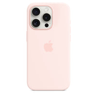 Apple - Étui en silicone avec MagSafe pour iPhone 15 Pro - Rose clair-Compatibilité des modèles : Apple iPhone 15 Pro