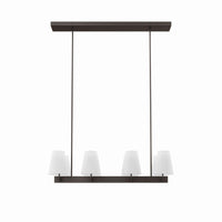 Modway Enthrall 8-Light Chandelier - White/Brass-Modern 8-Light Chandelier