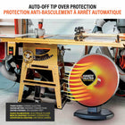 Handy Heater - Chauffage électrique d'appoint en céramique Heatwave Heat Dish Parabolic 1500W-Design concentré du chauffage parabolique à chaleur apaisante : le disque parabolique Handy Heater heatwave concentre la chaleur électrique céramique chaude directement là où vous en avez besoin, offrant une chaleur personnelle intérieure instantanée plus rapidement que les chauffages électriques traditionnels.