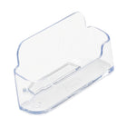 Deflecto Business Card Holder - Clear-Durable plastic