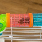 PawHut 23" 3-Tier Hamster Cage with Wheel and Water Bottle - Light Blue-90 Days Limited Manufacturer Warranty