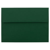 JAM Paper A7 Invitation Envelope, 5.25" x 7.25", Dark Green, 100 Pack (263917095g)-Dark Green Paper Envelopes