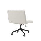 Brassex Destan Office Chair - White-80mm hydraulic lift