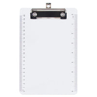 JAM Paper - Presse-papiers en plastique - petits modèles - avec clip métallique discret - mini (6 x 9) - transparent-Couleur : Transparent | Soyez élégant et organisé avec des presse-papiers colourés.