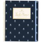 Emily Ley Simplified 2026-27 Navy Floral Teacher Weekly/Monthly Planner - 11" x 9" - English-12 tabbed months: July 2026 - June 2027