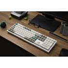 Keychron Q6 Max Knob Version Swappable RGB Backlight - Banana Switch - White-Tri-mode connectivity (2.4 GHz, Bluetooth, and wired) for versatile use across multiple devices
