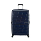 American Tourister Surftime Spinner - Large - Metallic Blue-Dual Spinner wheels make it easy to navigate narrow airplane aisles as well as over a variety of surfaces.