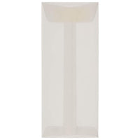 JAM Paper #10 Policy Envelopes, 4 1/8 x 9.5, Clear Translucent Vellum, 1000 Pack (900828258B)-Clear