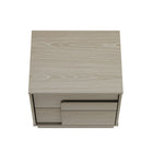 Manhattan Comfort Horizon 21.7" Modern Nightstand - Whitewashed Oak-17.7" L x 21.7" W x 19.9" H