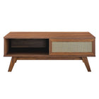 Modway Soma Coffee Table - Walnut-Non-Marking Foot Pads