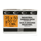 Eco II Garbage Bags - 35" x 50" - 3MIL - Black - 50 Pack-35" x 50"