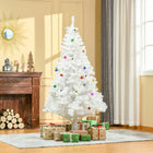 HOMCOM 6' Artificial Christmas Tree - White-6ft tall artificial Christmas tree in a realistic tree style 