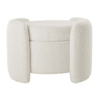 Modway Nebula Boucle Upholstered Ottoman - Ivory-6