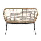 Manhattan Comfort - Ensemble de conversation moderne Antibes pour patio, 4 personnes, avec table basse - beige et crème - ensemble de 4-Assemblage à domicile requis Tout le matériel inclus