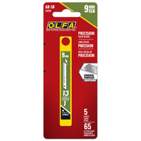 OLFA AB-5B 9mm Silver Snap Blades - 5 Pack-Premium Japanese tool steel