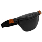 CHAMPS - Sac de taille en cuir de la collection Onyx - Noir-Fabriqué en cuir de vache véritable