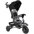 Qaba 6 in 1 Foldable Kids Tricycle with Adjustable Push Handle - Black-6-in-1 design adapts as your child grows from 12 to 60 months 