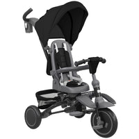 Qaba - Tricycle pliable 6 en 1 pour enfants avec poignée de poussée réglable - noir-Conception 6-en-1 qui s’adapte à la croissance de votre enfant de 12 à 60 mois 