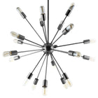 Modway Beam Stainless Steel Chandelier - Grey-110 Voltage