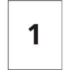 Avery - Étiquettes rectangulaires blaches avec TrueBlock, 8-1/2 po x 11 po, Paquet de 100 (5165)-Étiquettes d’un blanc éclatant dotées de la technologie TrueBlock qui vous permettront de masquer complètement tout ce qui se trouve en dessous, et ainsi de réutiliser en toute confiance les boîtes, les tubes d’expédition et bien plus
